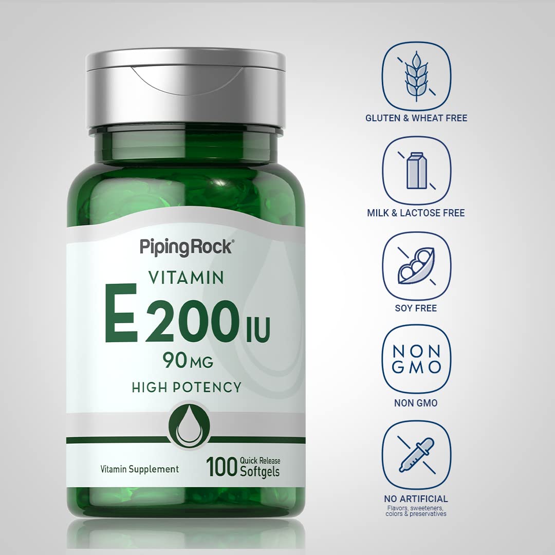 Piping Rock Vitamin E Softgel 100 Count