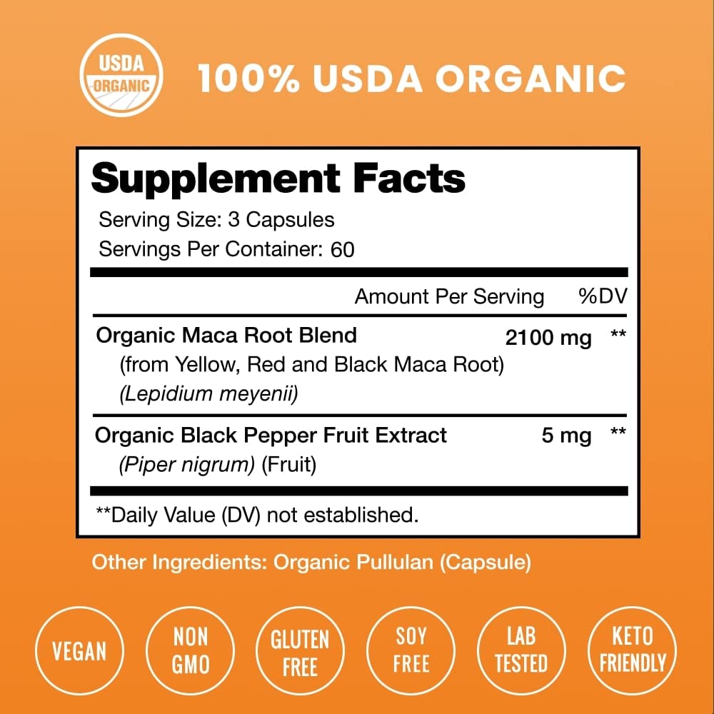 NutraChamps L-Arginine Capsules and Maca Capsules, 2 Pack