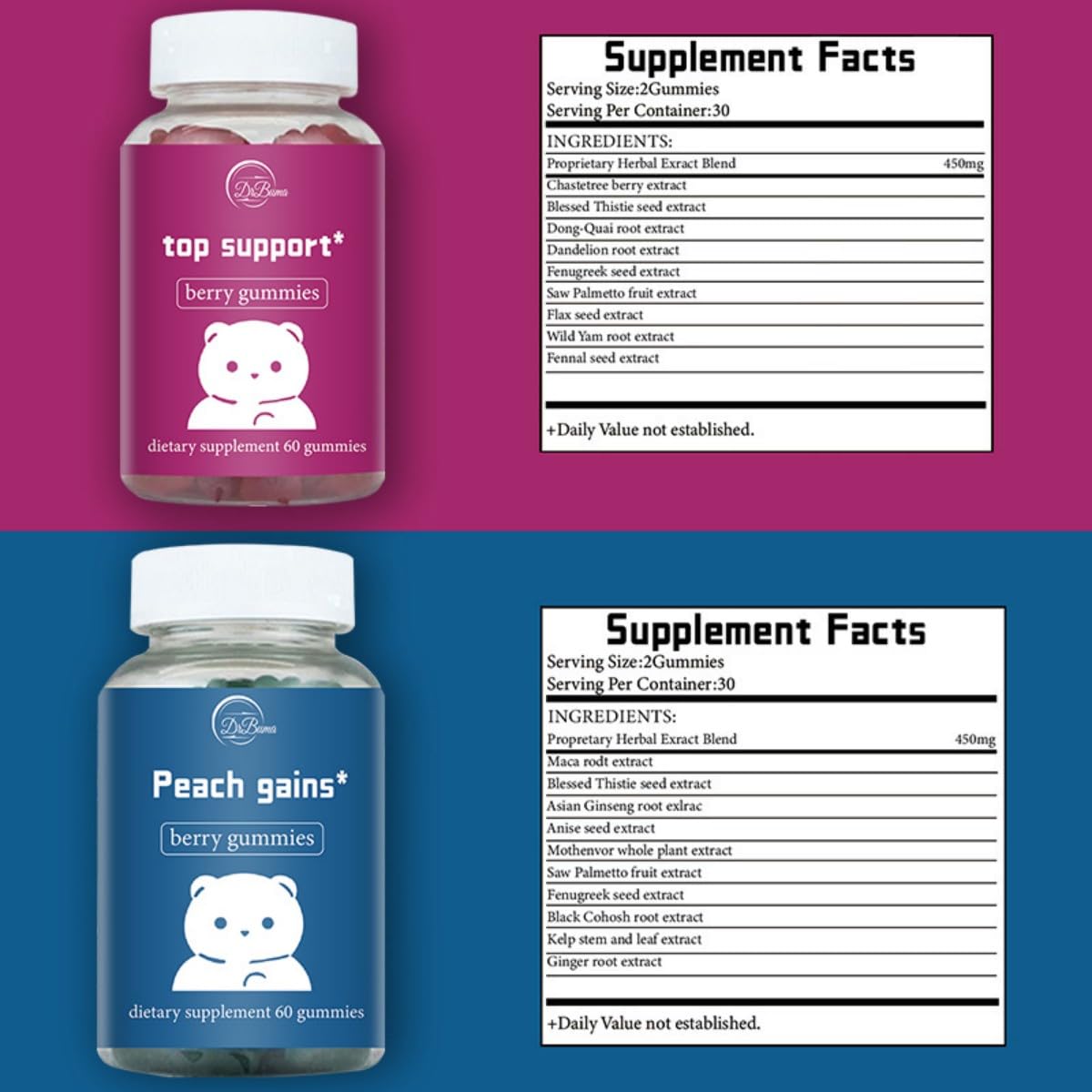 DrBuma Top & Peach Support Gummies Gummy 0.0353