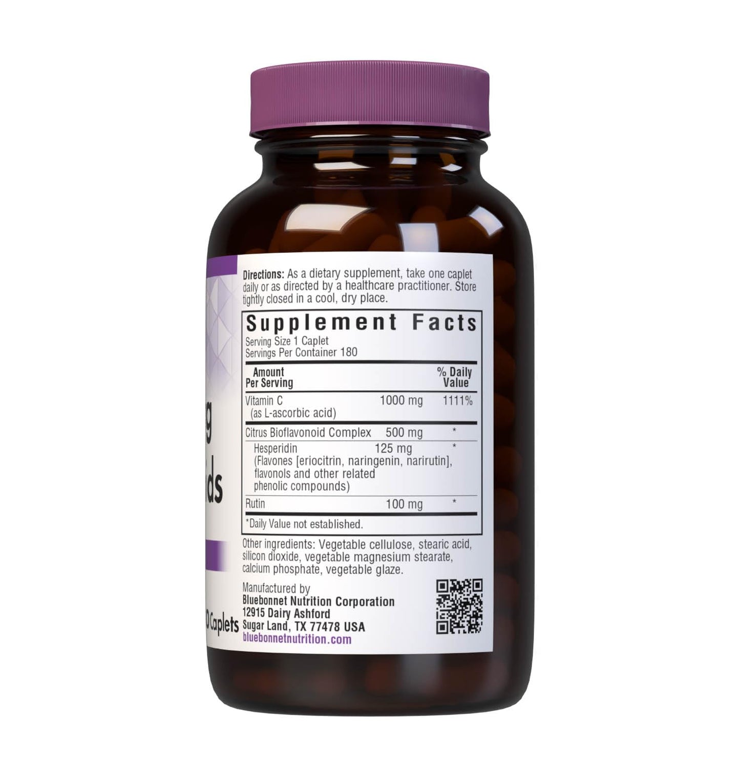 BlueBonnet C-1000 mg Plus Bioflavonoids Caplets 180 Caplets