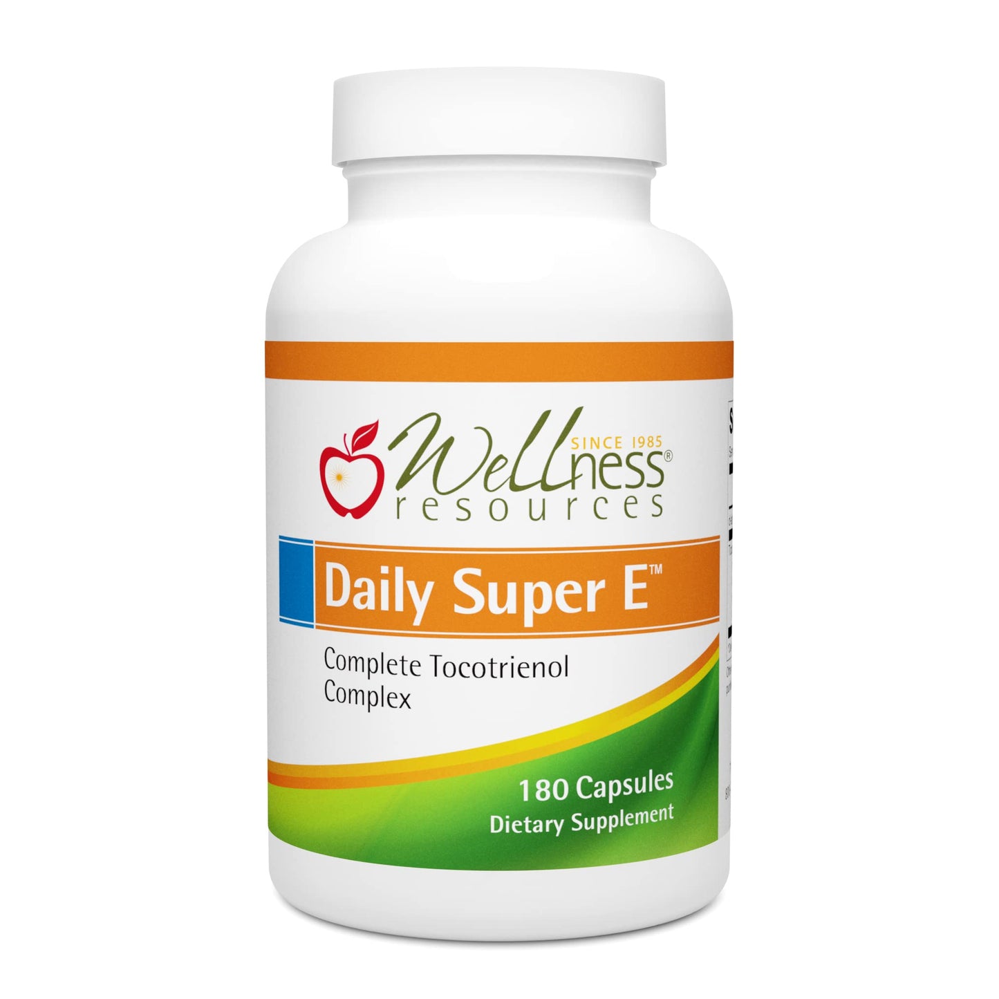 Wellness Resources Daily Super E Tocotrienol Complex - Full Spectrum Vitamin E with Delta, Gamma & Alpha Tocotrienols Softgels 180