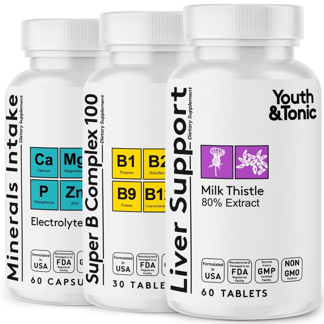 Youth & Tonic Milk Thistle Liver Support Capsules, 1 Capsule