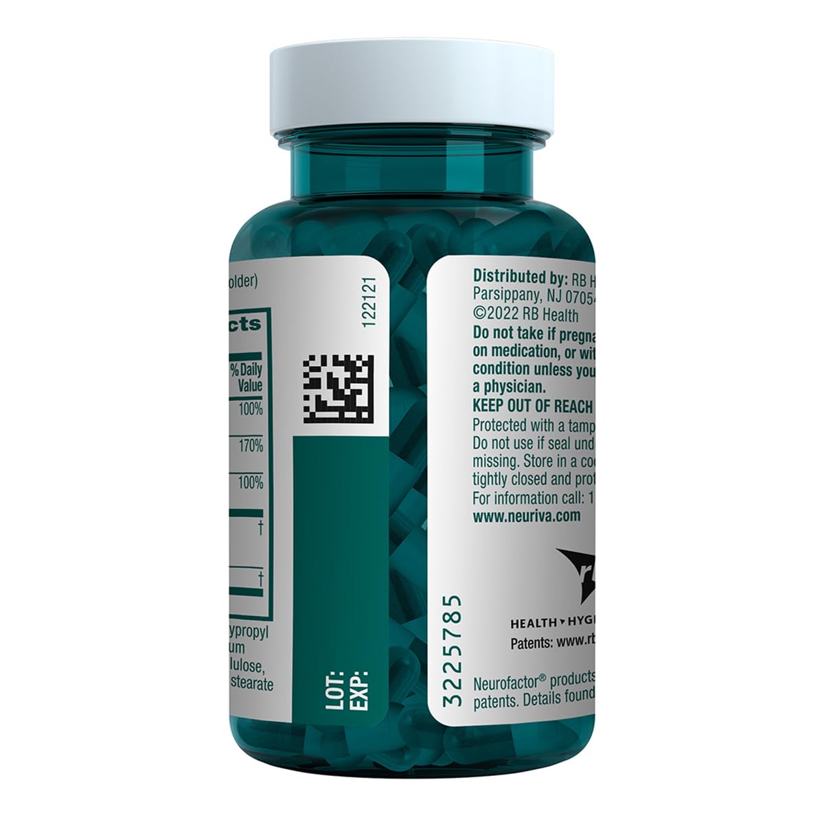 NEURIVA Plus Brain Supplement for Memory, Focus & Concentration Capsules, 360 Capsules