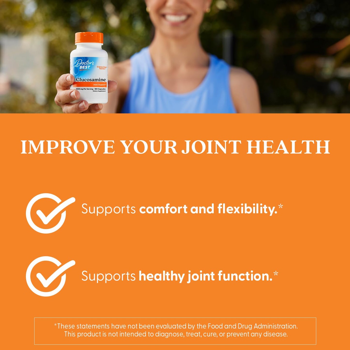 Doctor's Best Glucosamine Capsules, 180 Count
