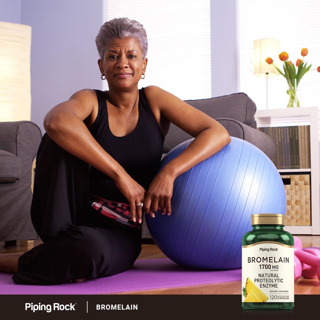 Piping Rock Bromelain Supplement Capsules 120 Count