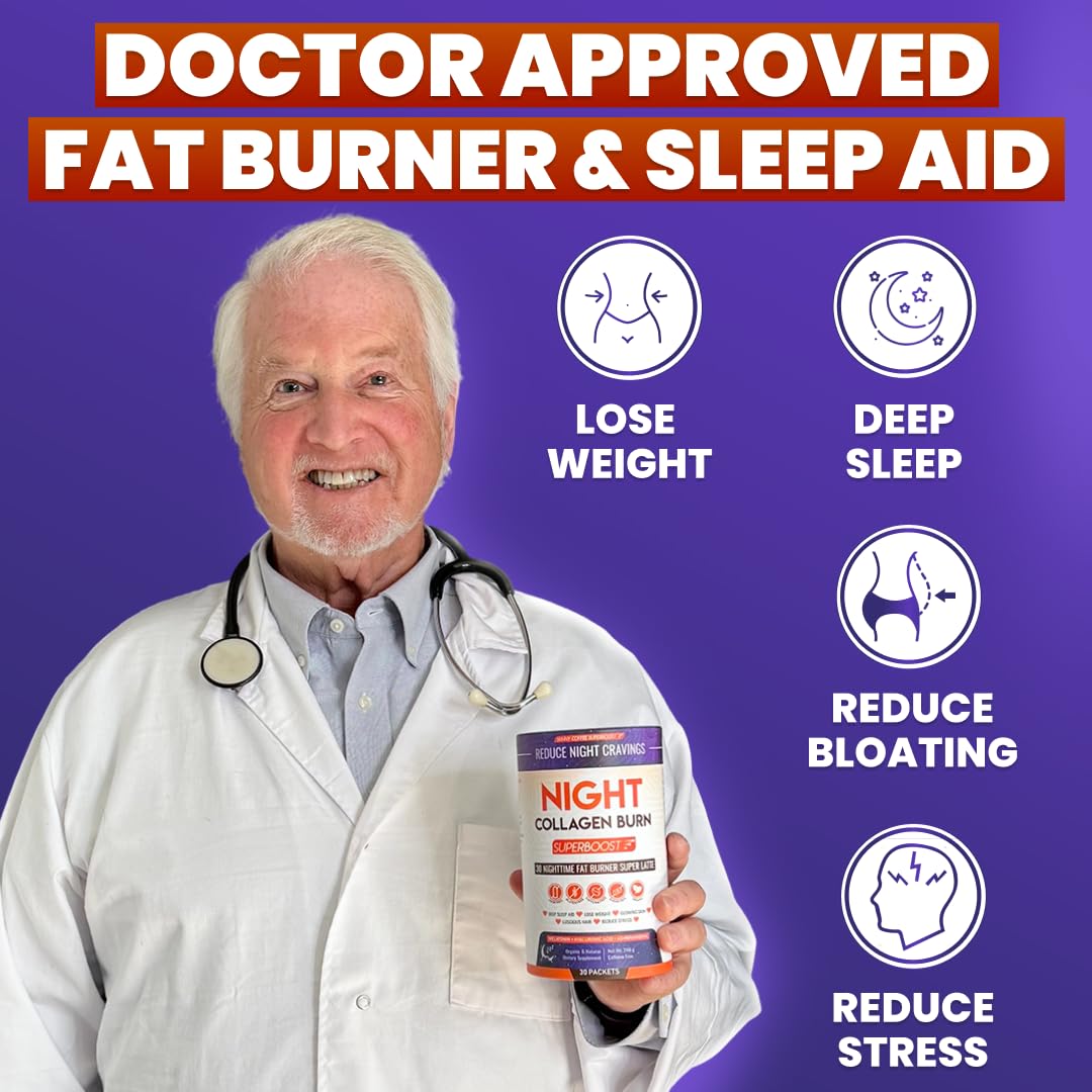 Skinny Coffee SuperBoost Night Collagen Burn Powder 30 Servings