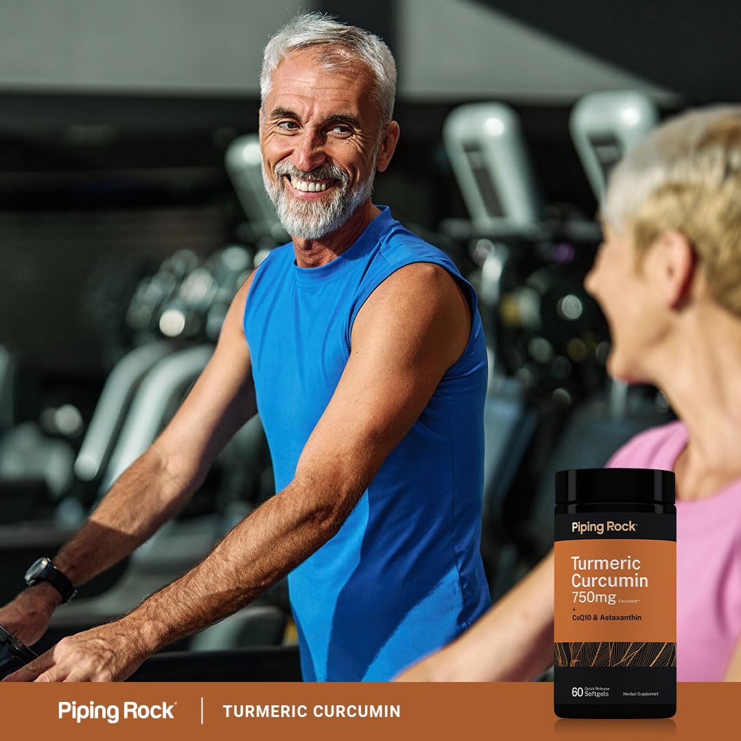 Piping Rock Turmeric Curcumin Supplement Softgel 60 Count