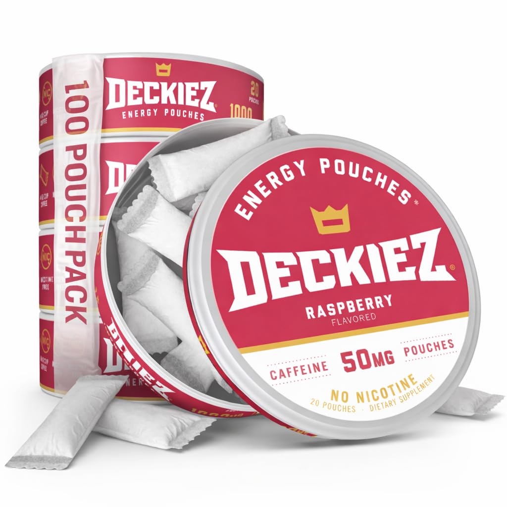 Deckiez Energy Pouches Chewable, 100 Pouches