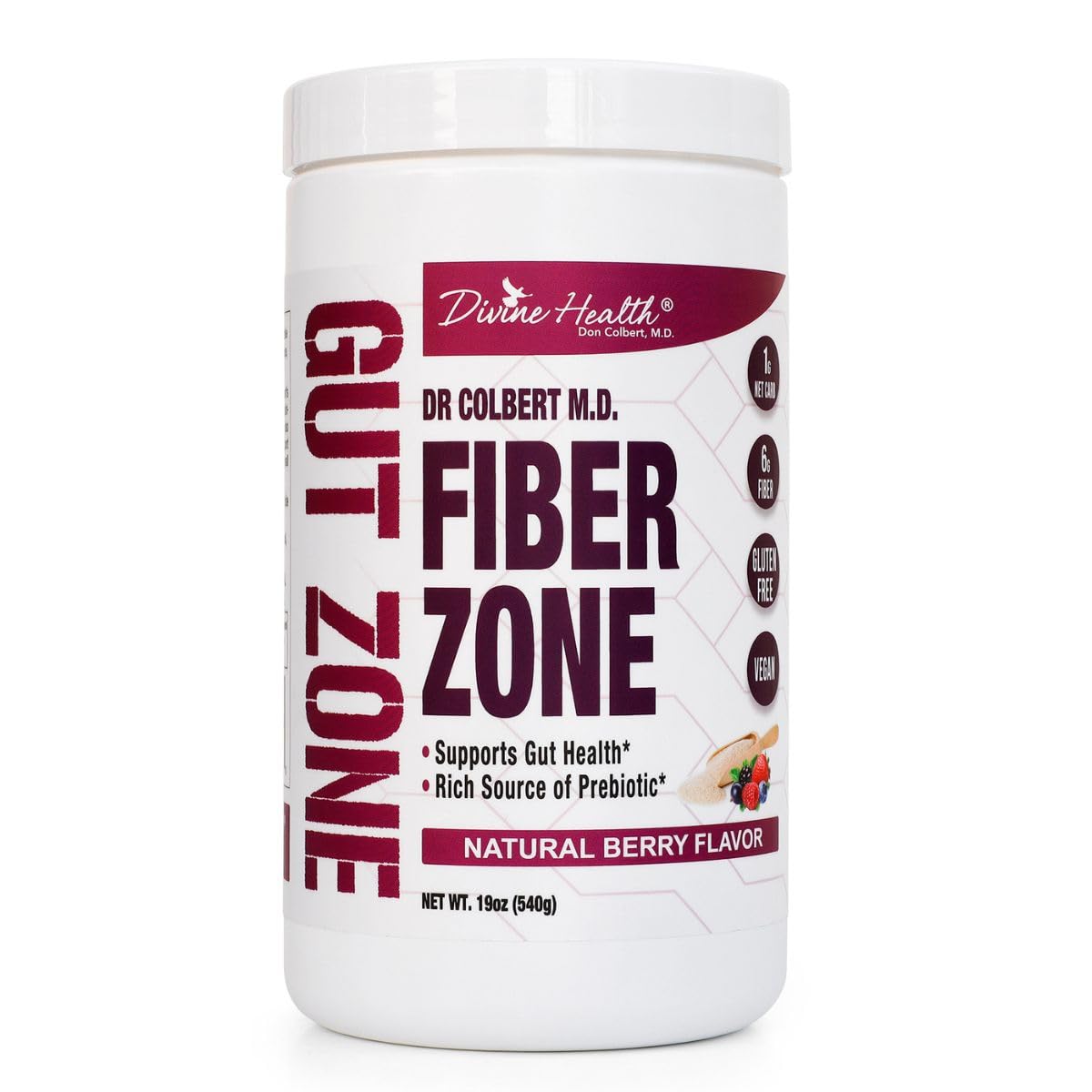 Divine Health Fiber Zone Powder 19 oz