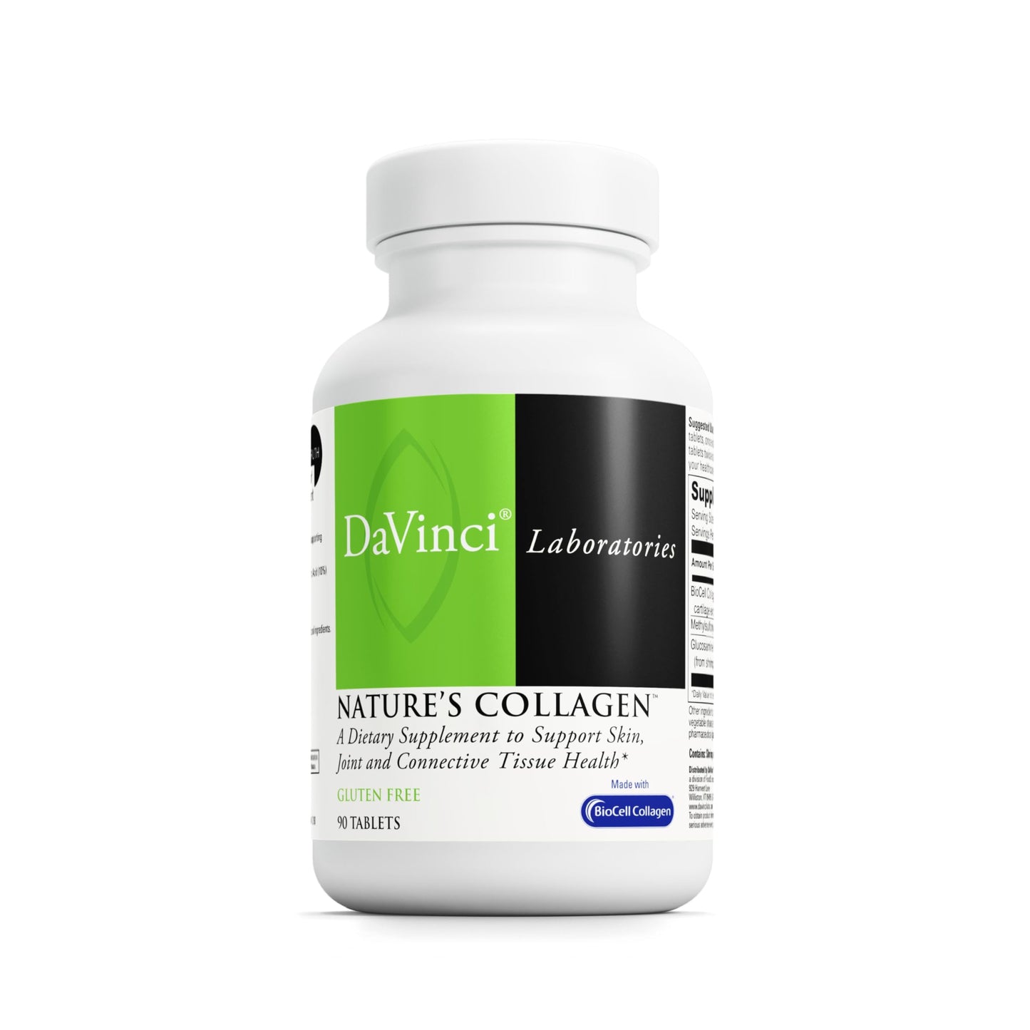 DAVINCI Natures Collagen BioCell Collagen Supplement with MSM & Glucosamine Tablet 90 Tablets
