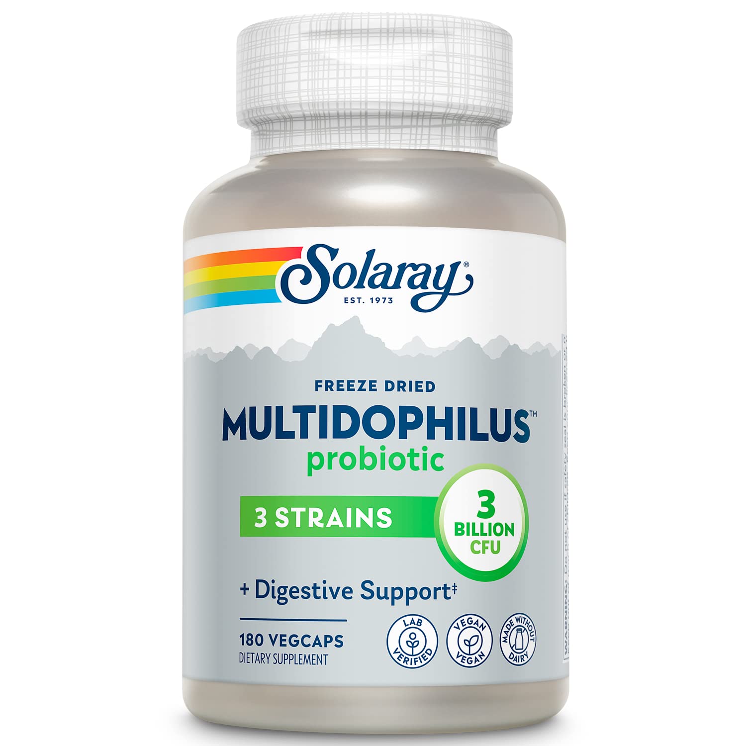 Solaray Multidophilus 3 Freeze Dried Probiotics Capsule 180 Count