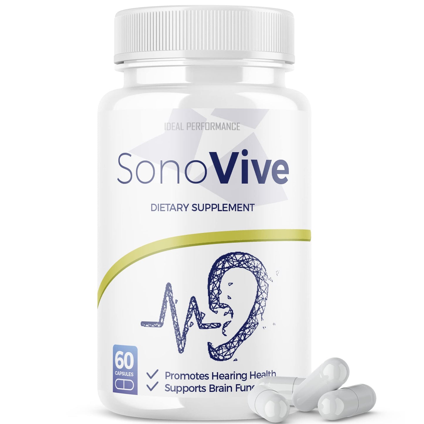 IDEAL PERFORMANCE Sonovive Hearing Supplement Capsules, 60 Capsules