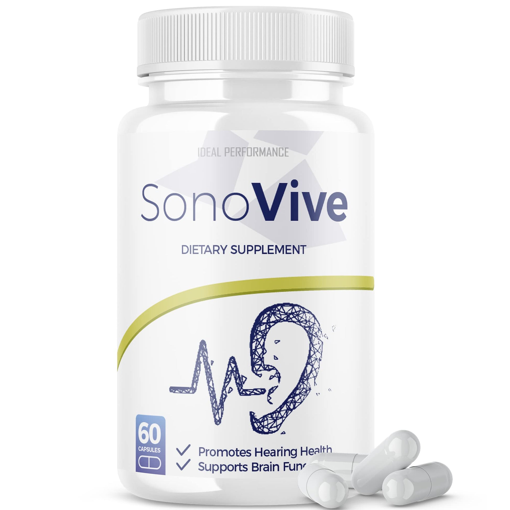 IDEAL PERFORMANCE Sonovive Hearing Supplement Capsules, 60 Capsules