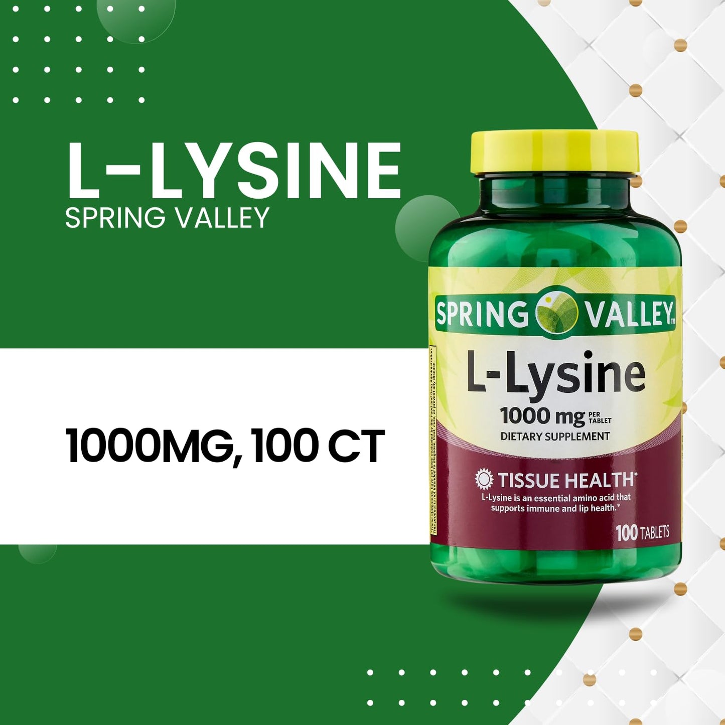 SCHMIDT EMPIRE L Lysine 1000mg Tablets, 100 Tablets