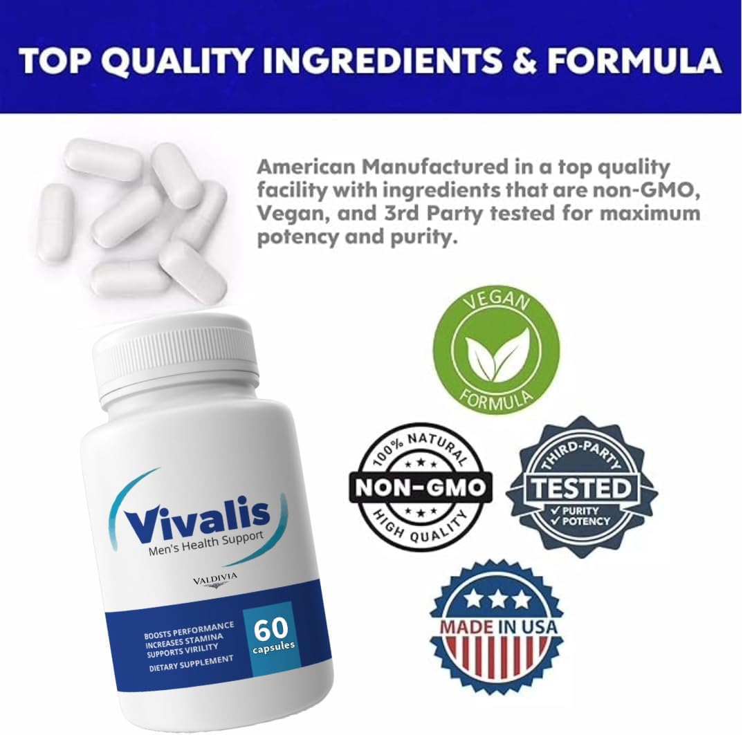 Valdivia VIVALIS Advanced Formula Supplement Pro Maximum Strength Support Capsules, 60 Capsules
