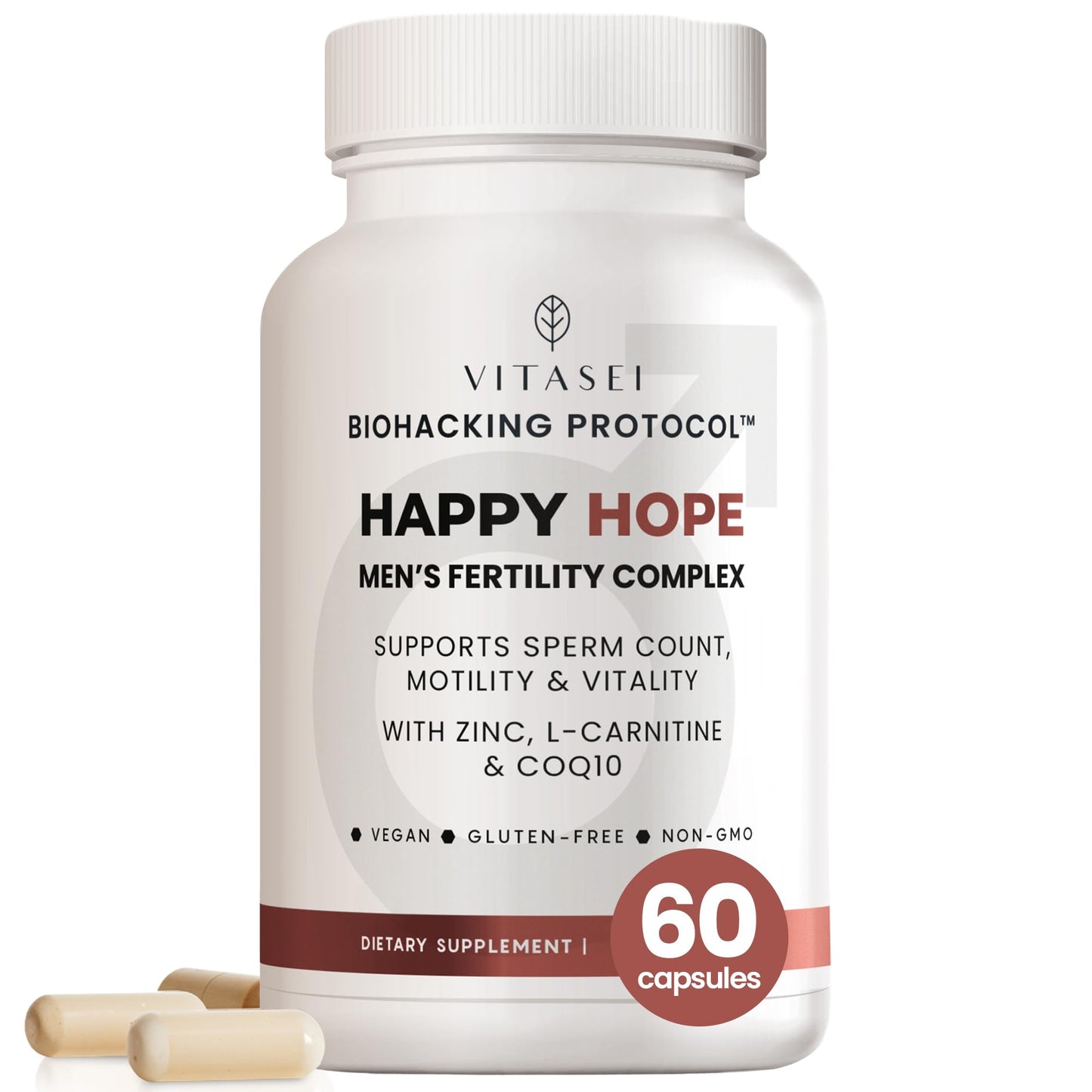 VITASEI Happy Hope Men’s Fertility Supplement 60 Capsules