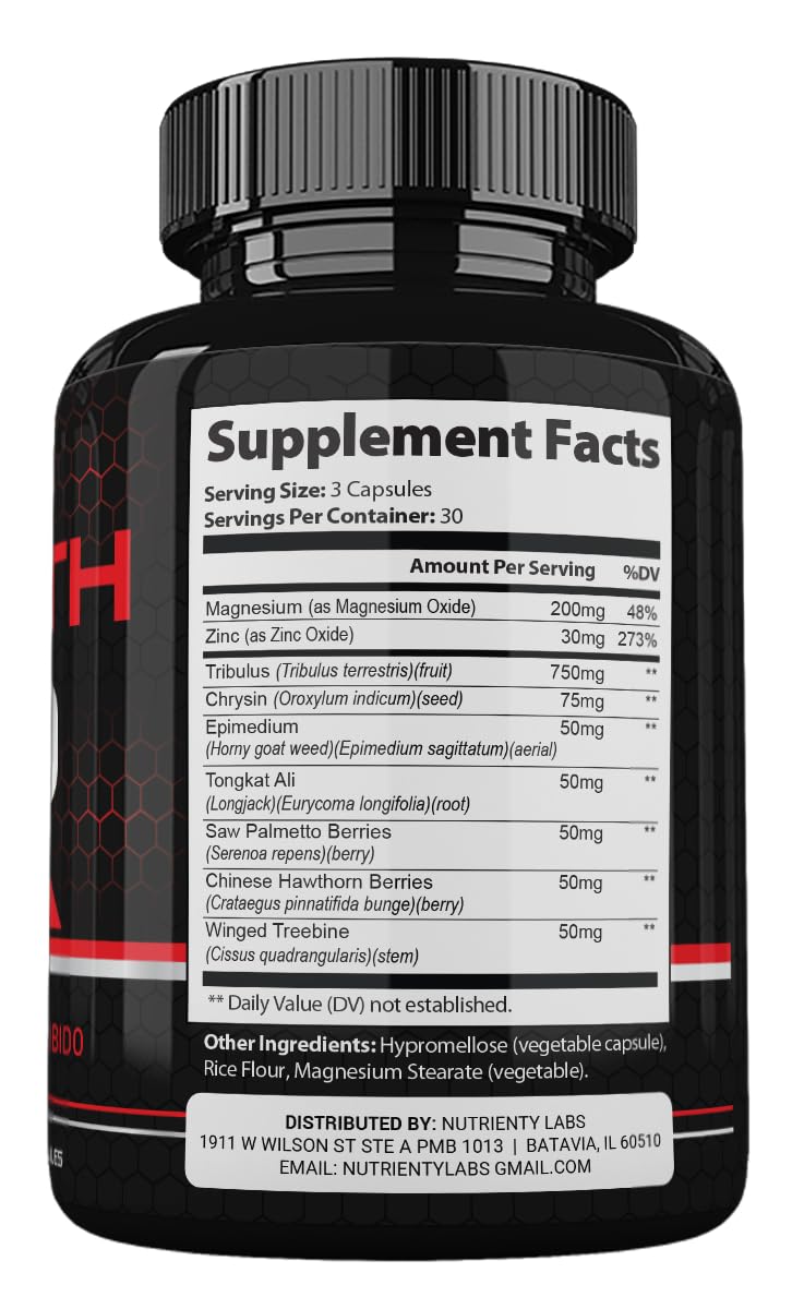 Zonata Goliath XL10 Dietary Supplement for Muscle Strength Capsule 180