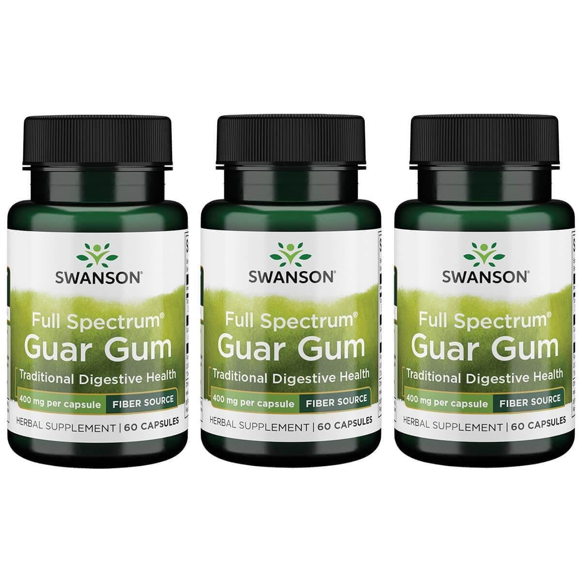 Swanson Premium Brand Full Spectrum Guar Gum 400 mg, 60 Capsules