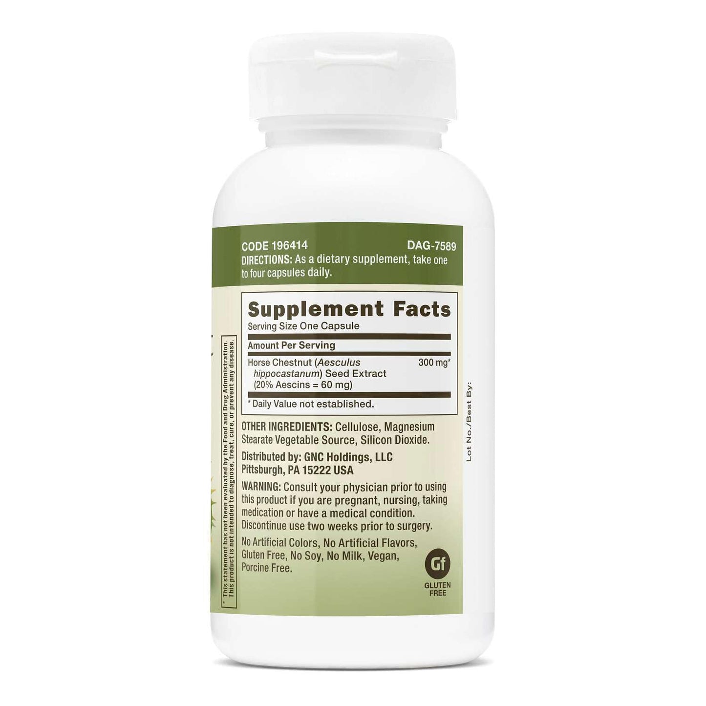 GNC Herbal Plus Horse Chestnut Extract 300mg Capsule, 100 Count
