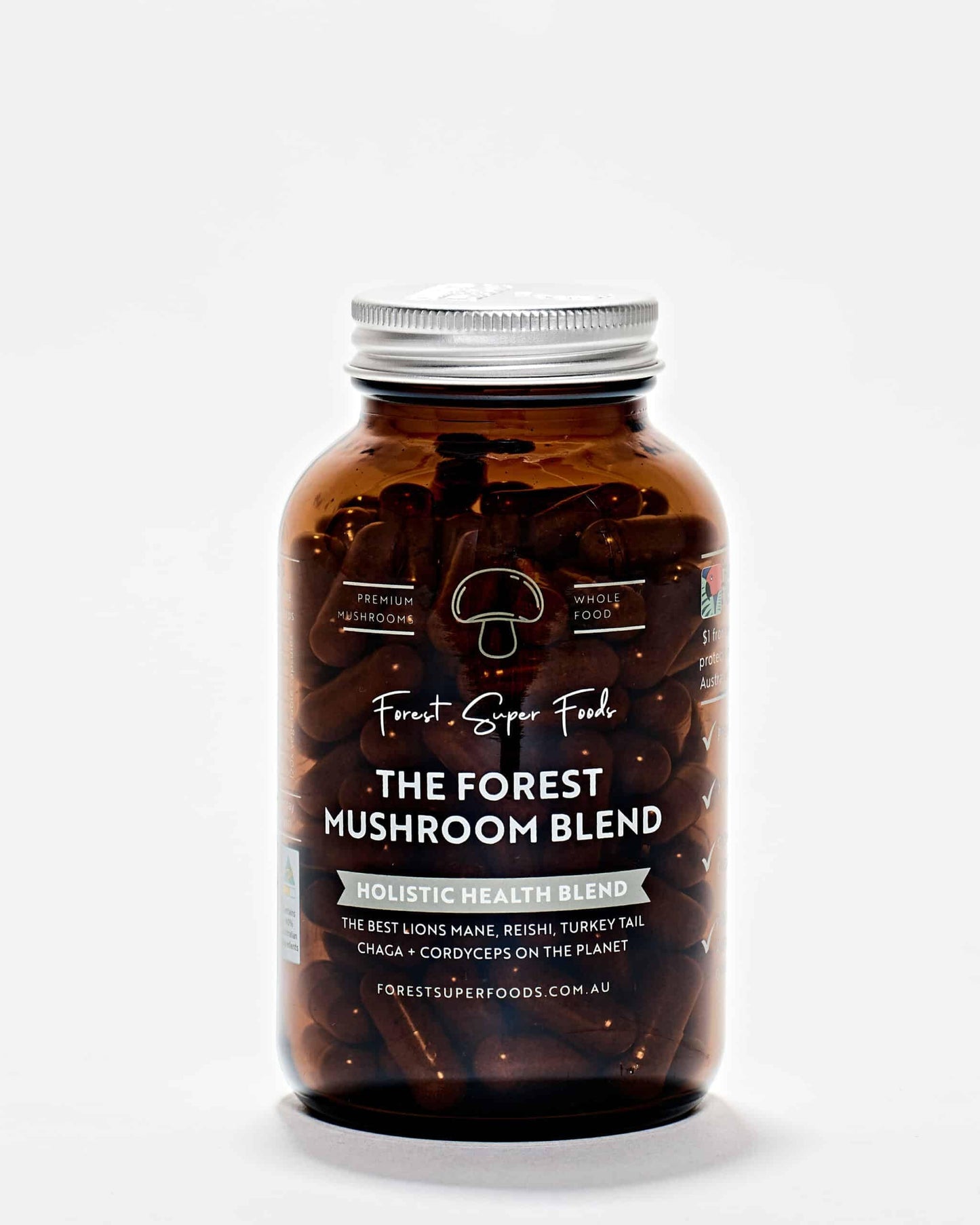 Forest Super Foods The Forest Mushroom Blend, 120 Capsules