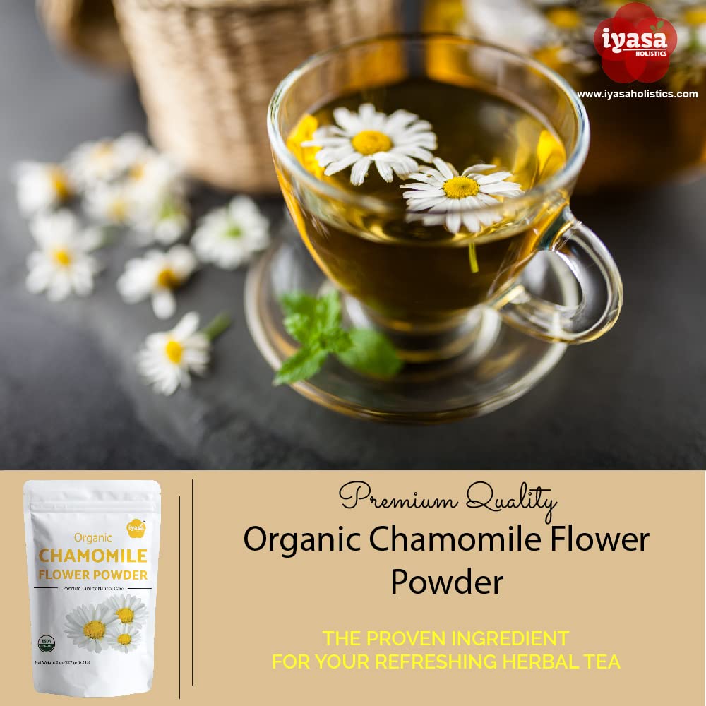 Iyasa Holistics Organic Chamomile Flowers Powder 8
