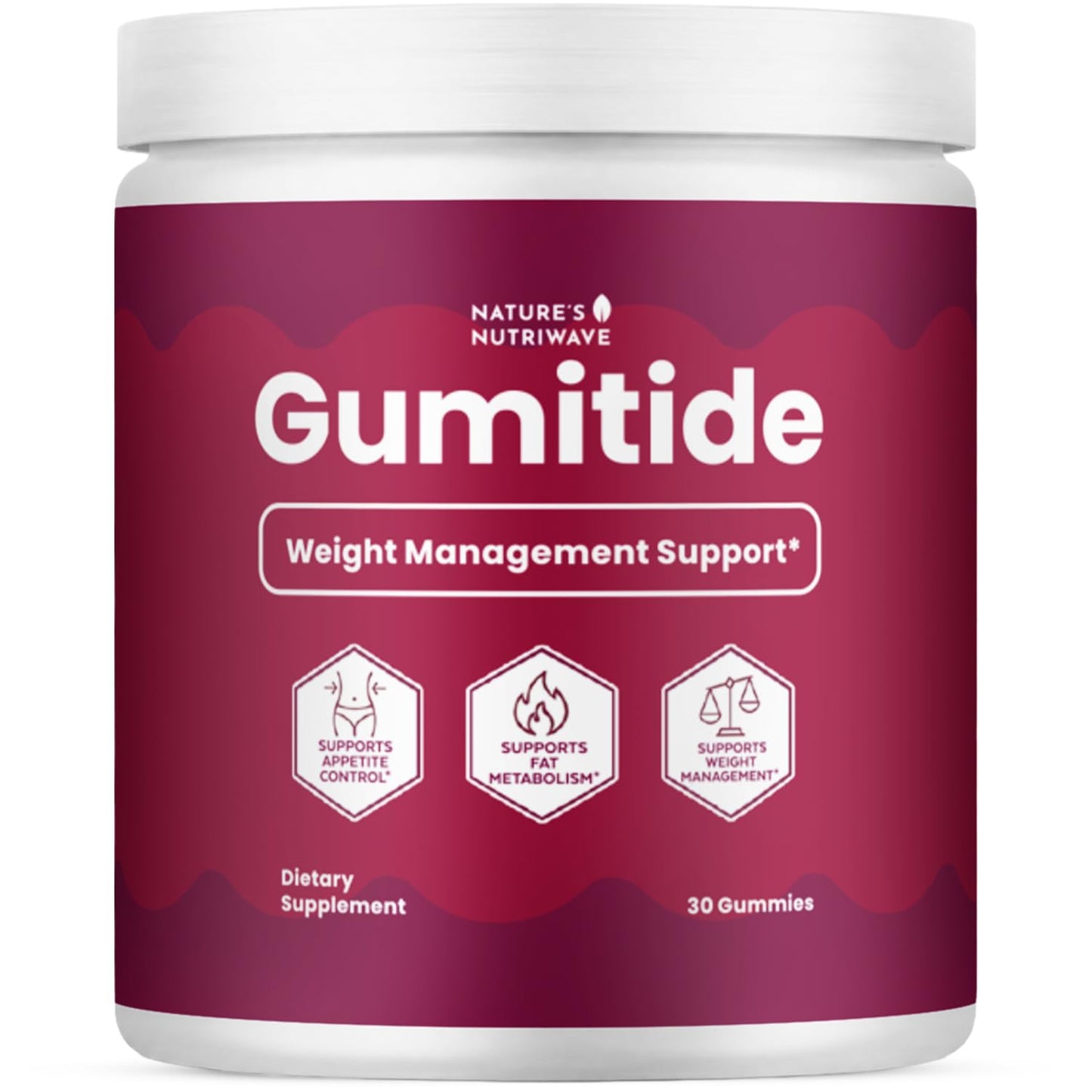 Nature’s NutriWave Gumitide ACV & BHB Wellness Gummies, 30 Gummies