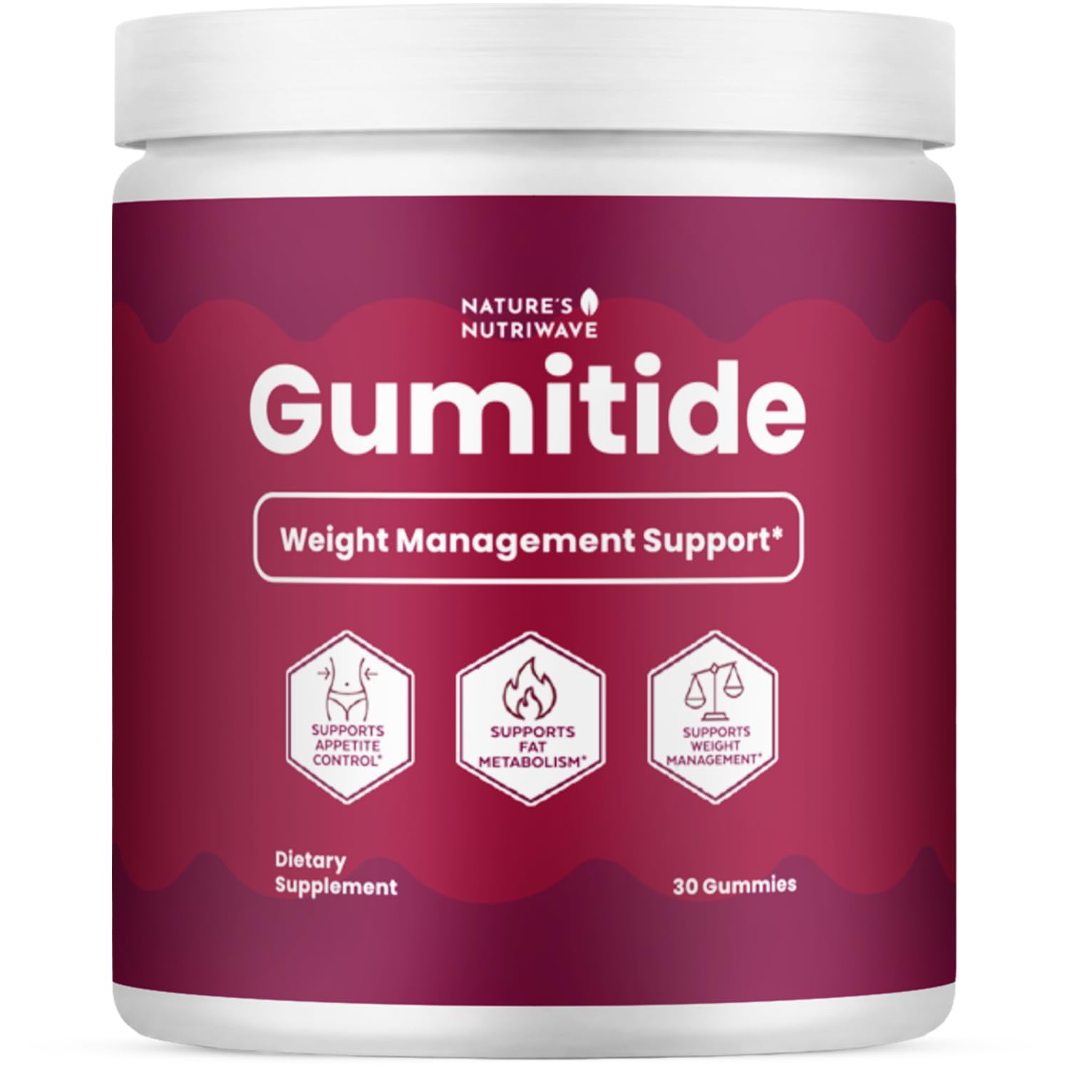 Nature’s NutriWave Gumitide ACV & BHB Wellness Gummies, 30 Gummies