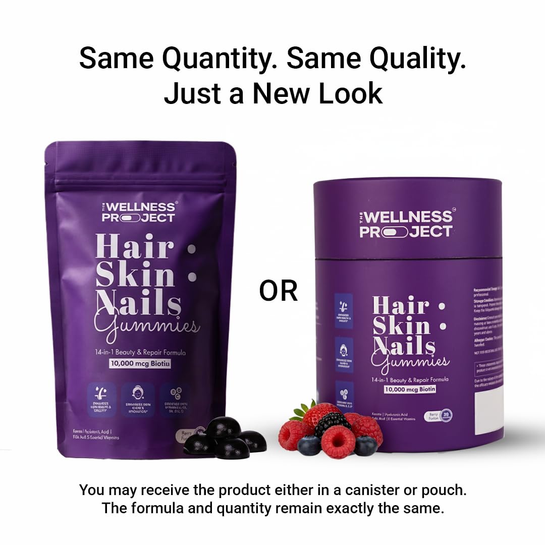 The Wellness Project 14-in-1 Hair, Skin & Nails Gummies, 30 Gummies