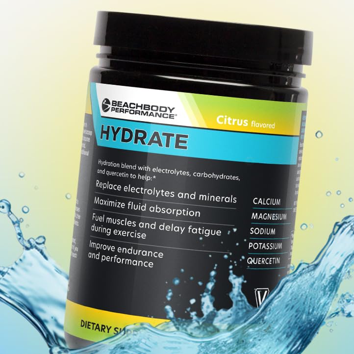 BODi Hydrate Performance Hydration Supplement, Quercetin Enriched Electrolyte Powder 16.23 oz