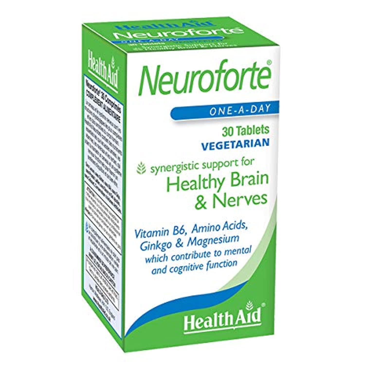 HealthAid NeuroForte Amino Acid B Vitamin Complex Tablets 30 Count