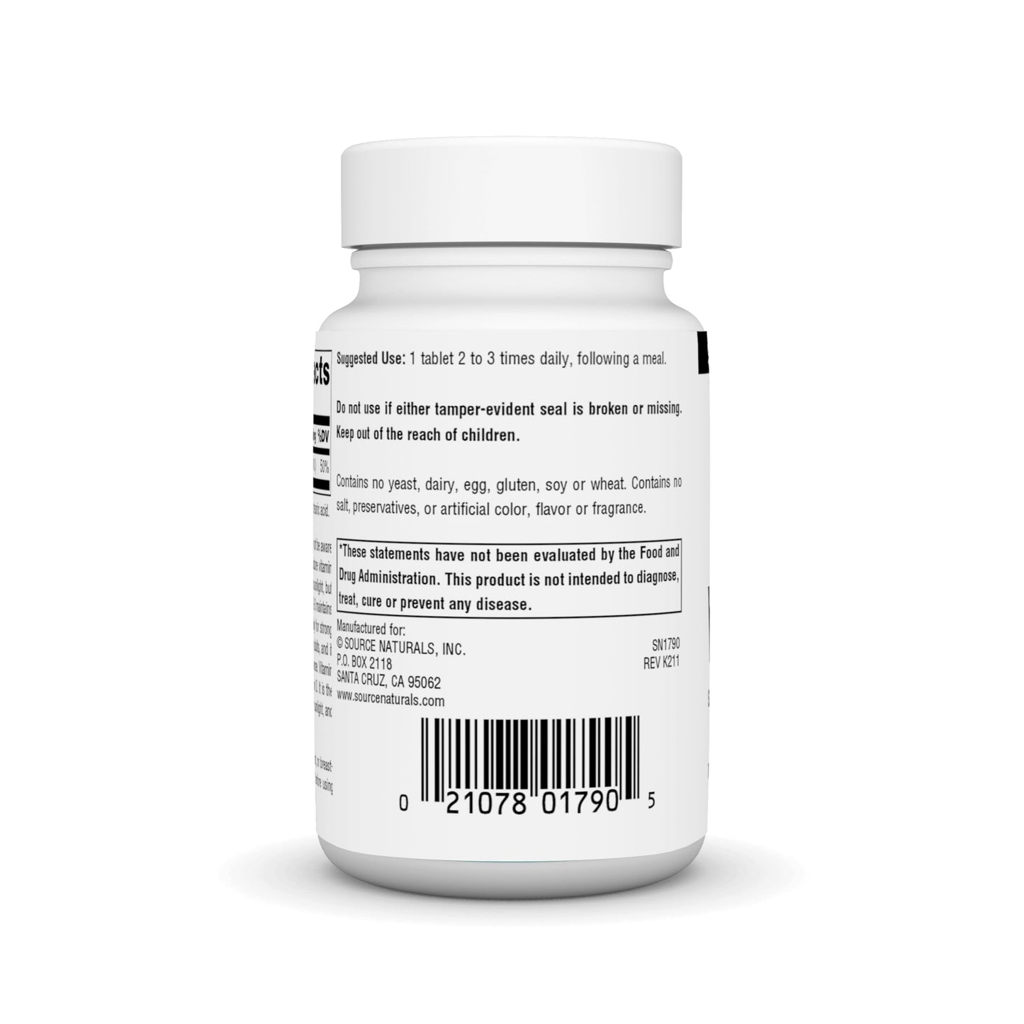 Source Naturals Vitamin D-3 400 IU Tablets, 200 Tablets