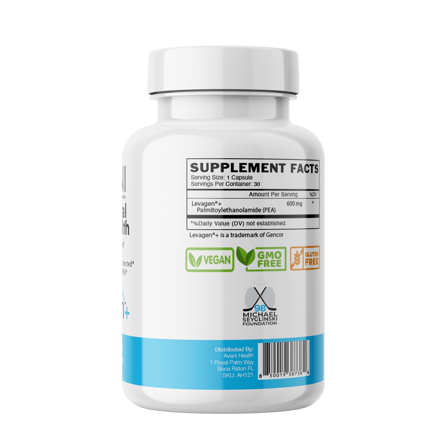 Avani Health Levagen+ Pea Joint Support Supplement Capsules, 30