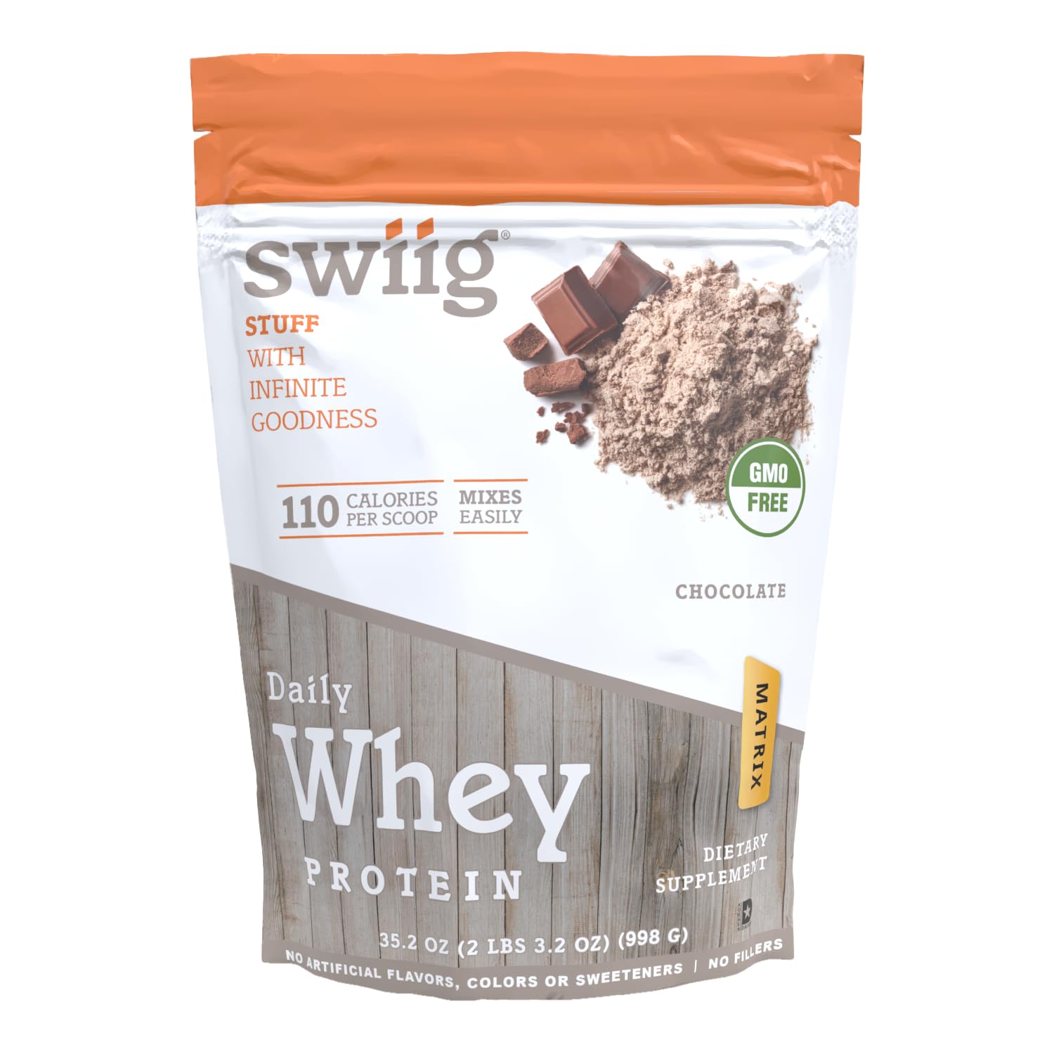 swiig Whey Protein Powder Chocolate 2.2 lb