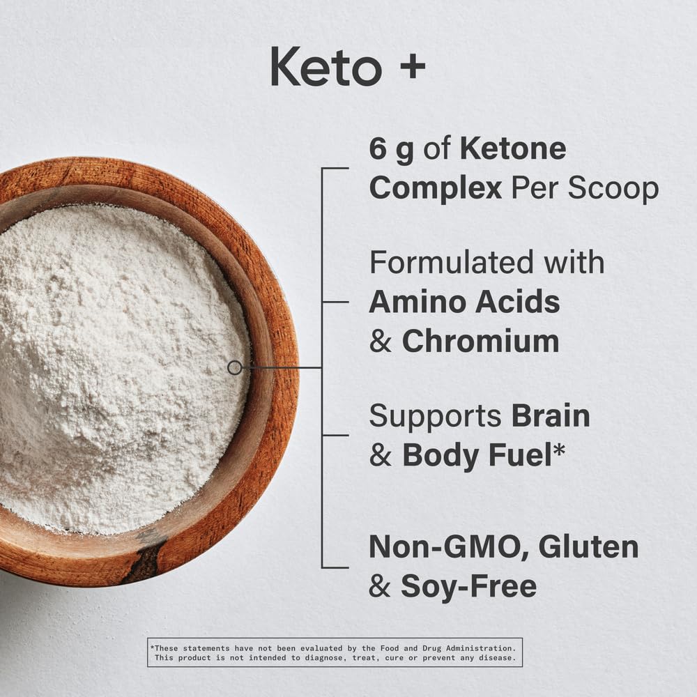Sports Research Keto Plus Exogenous Ketones with goBHB Powder 11.2 oz Raspberry Lemonade