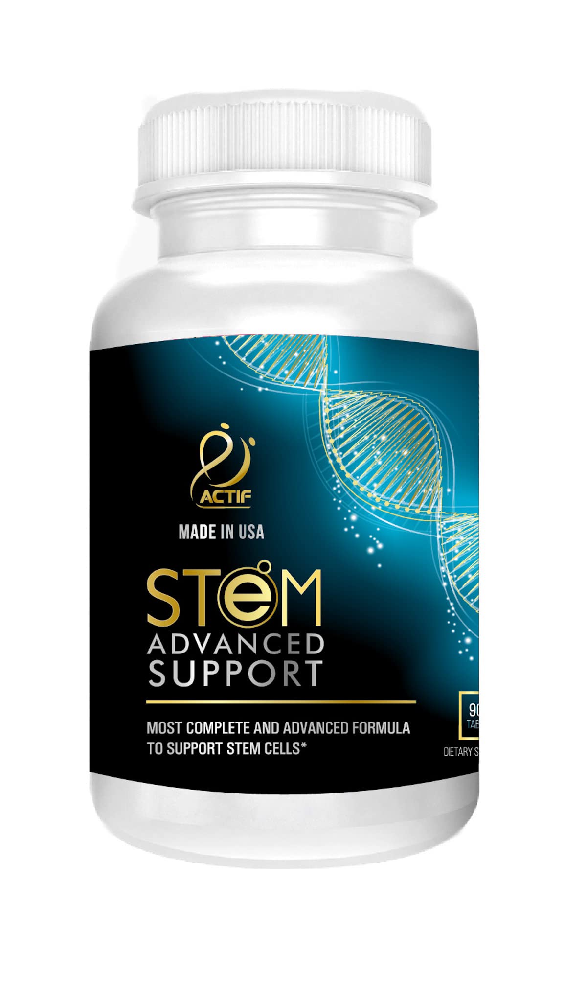 ACTIF STEM Cell Support - Maximum Strength with 10+ Stem Cell Factors Capsules, 60 Count