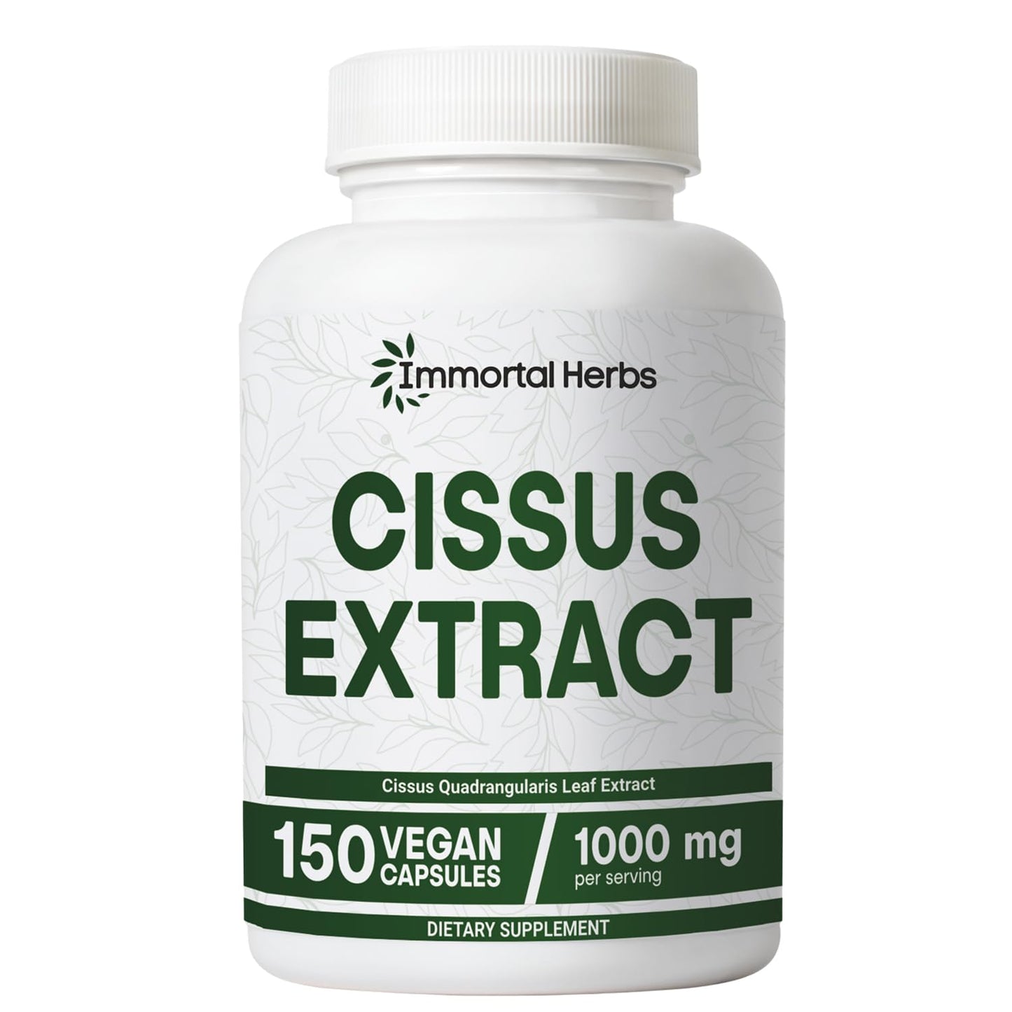 Immortal Herbs Cissus Quadrangularis Capsule 150 Count
