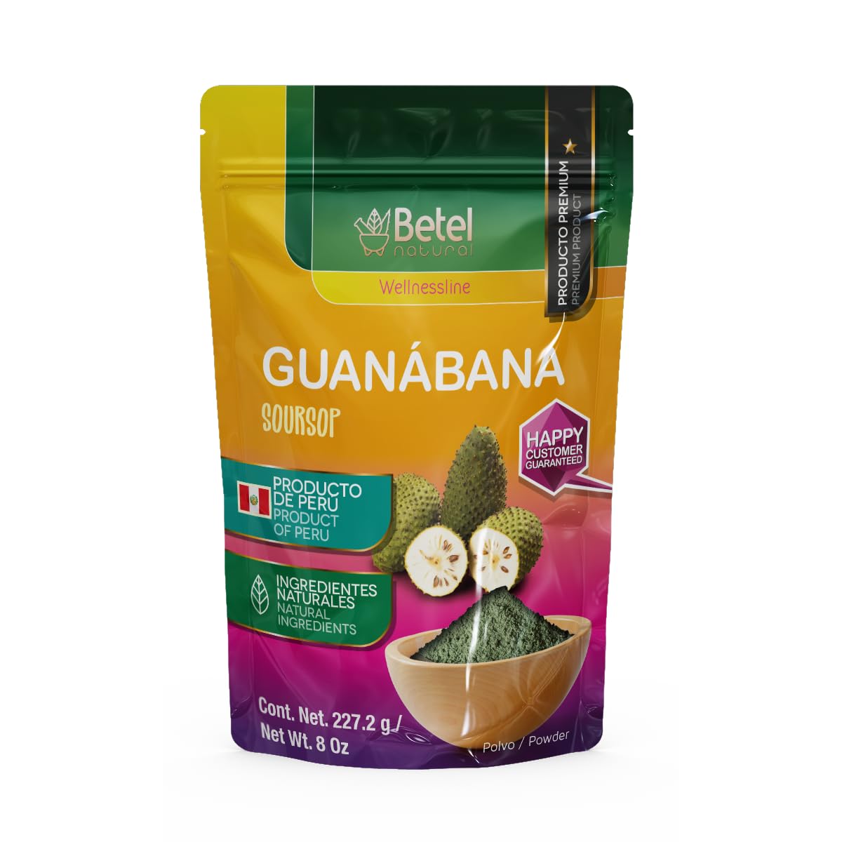 Betel Natural Premium Guanabana Graviola Powder 8 Oz