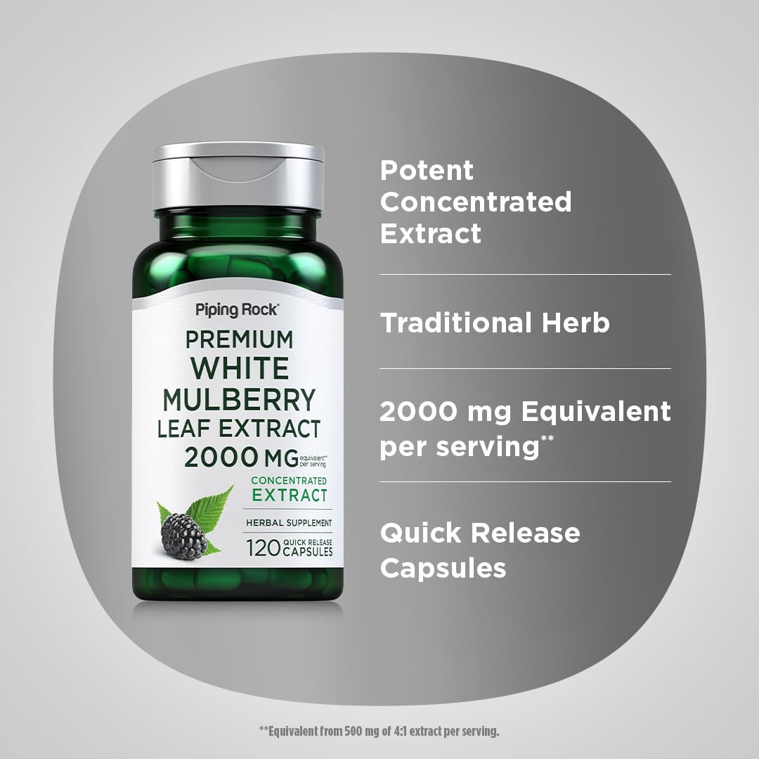 Piping Rock Mulberry Leaf Extract Capsules 120