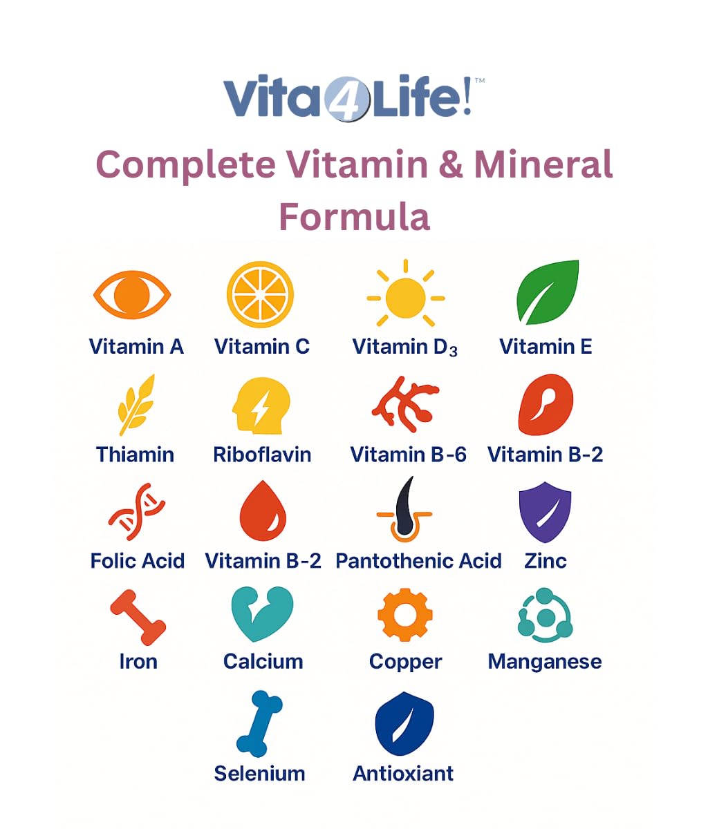 Vita4Life Multi-Standard Formula Complete Vitamin & Mineral Complex 360 Capsules