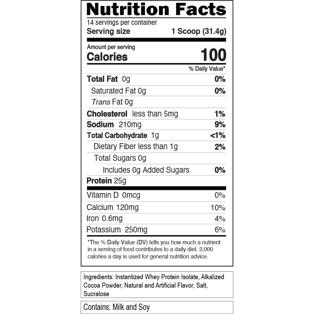 Evlution 100% Isolate Wheey Isolate Protein Powder, Double Rich Chocolate, 16 Servings