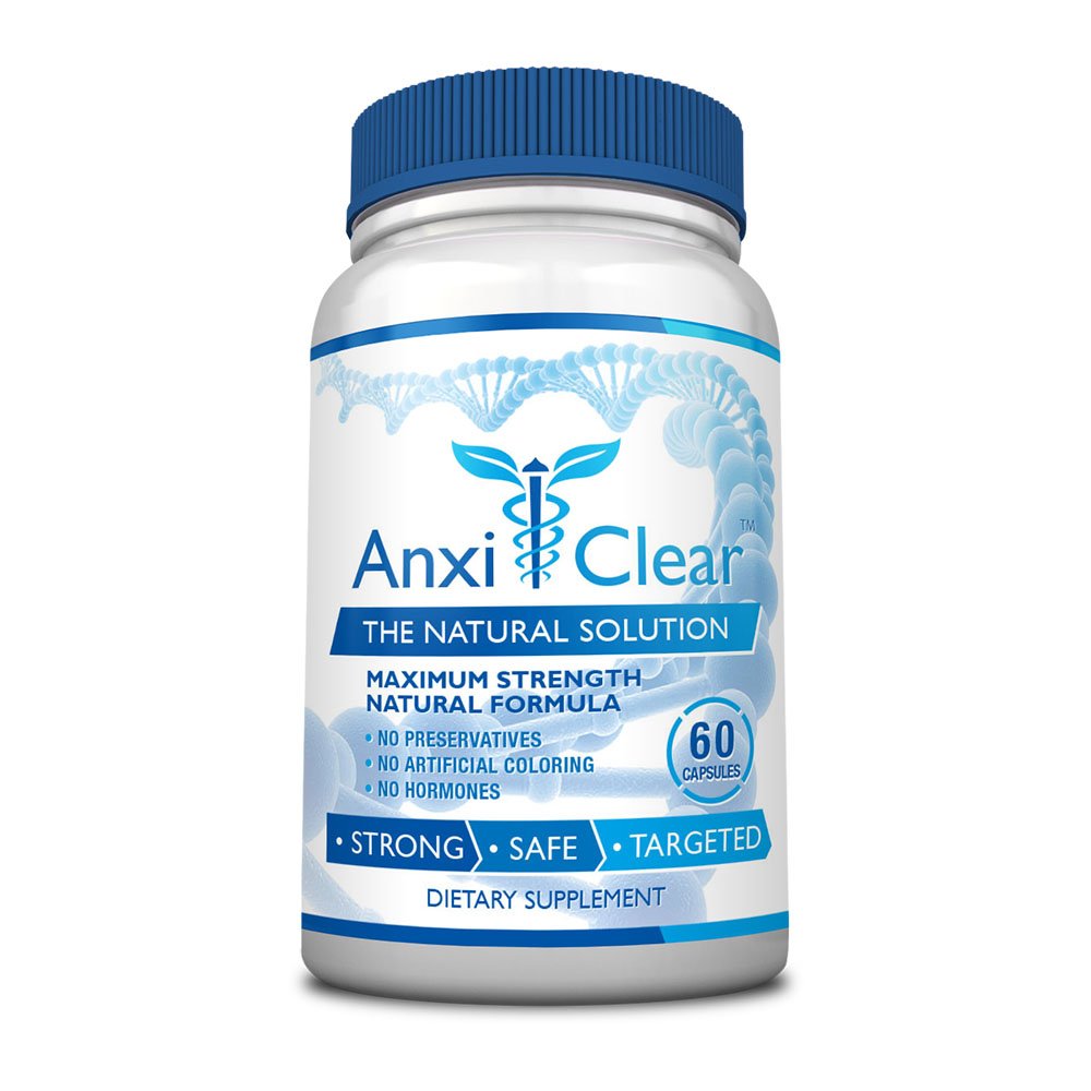 AnxiClear 5-HTP + L-Theanine Capsules, 90 Count