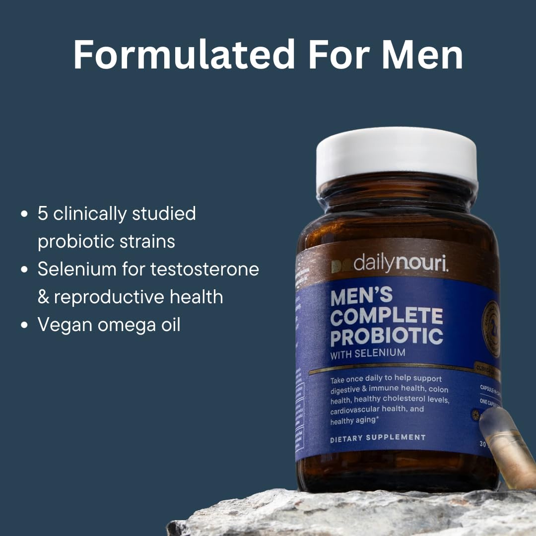 Daily Nouri Probiotics for Men Capsules, 60 Count