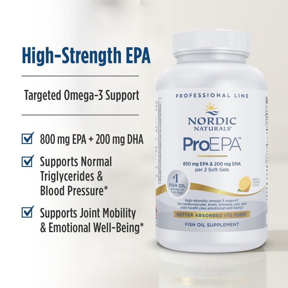 Nordic Naturals ProEPA Lemon Softgels 180 Count