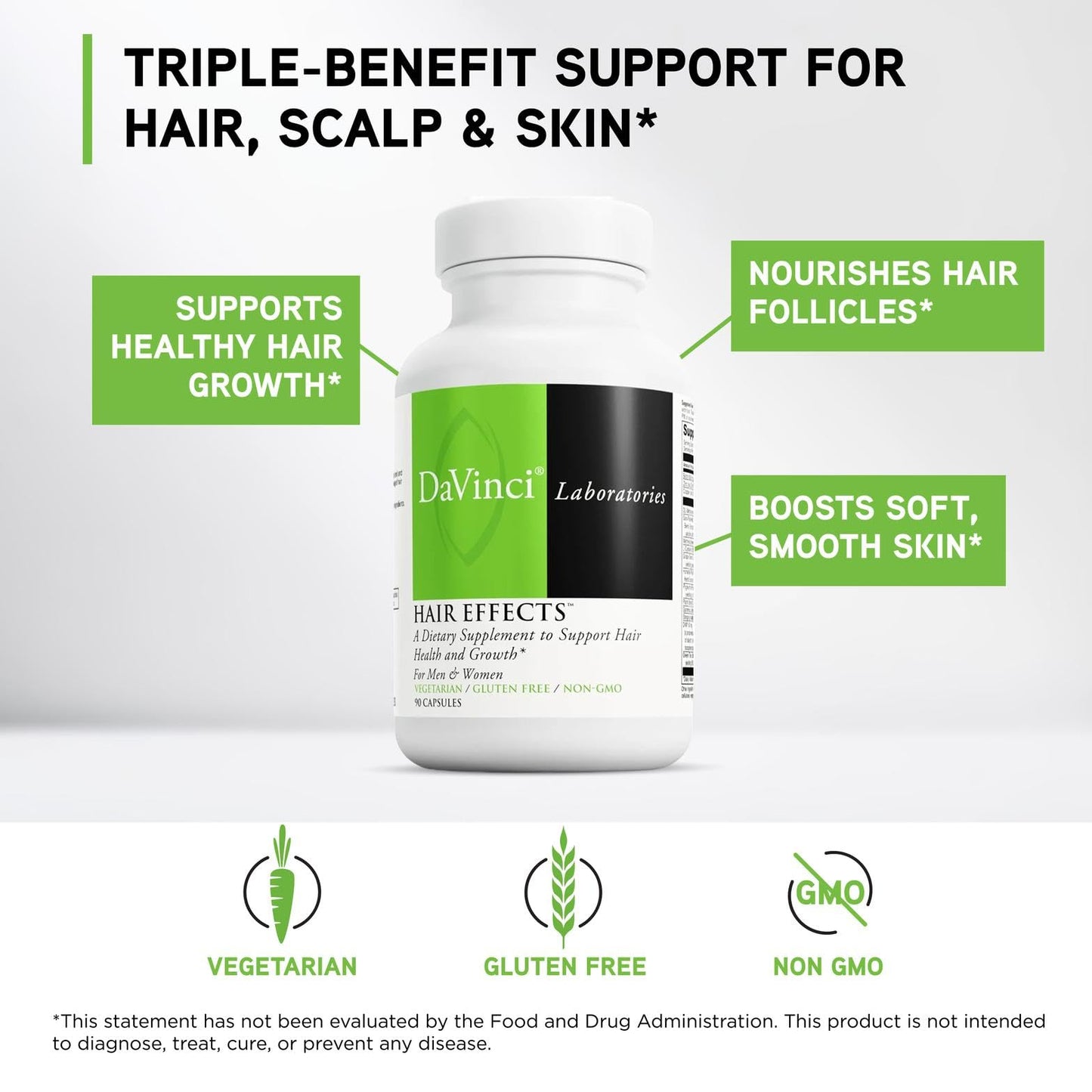 DAVINCI Hair Effects Capsules 90 Count