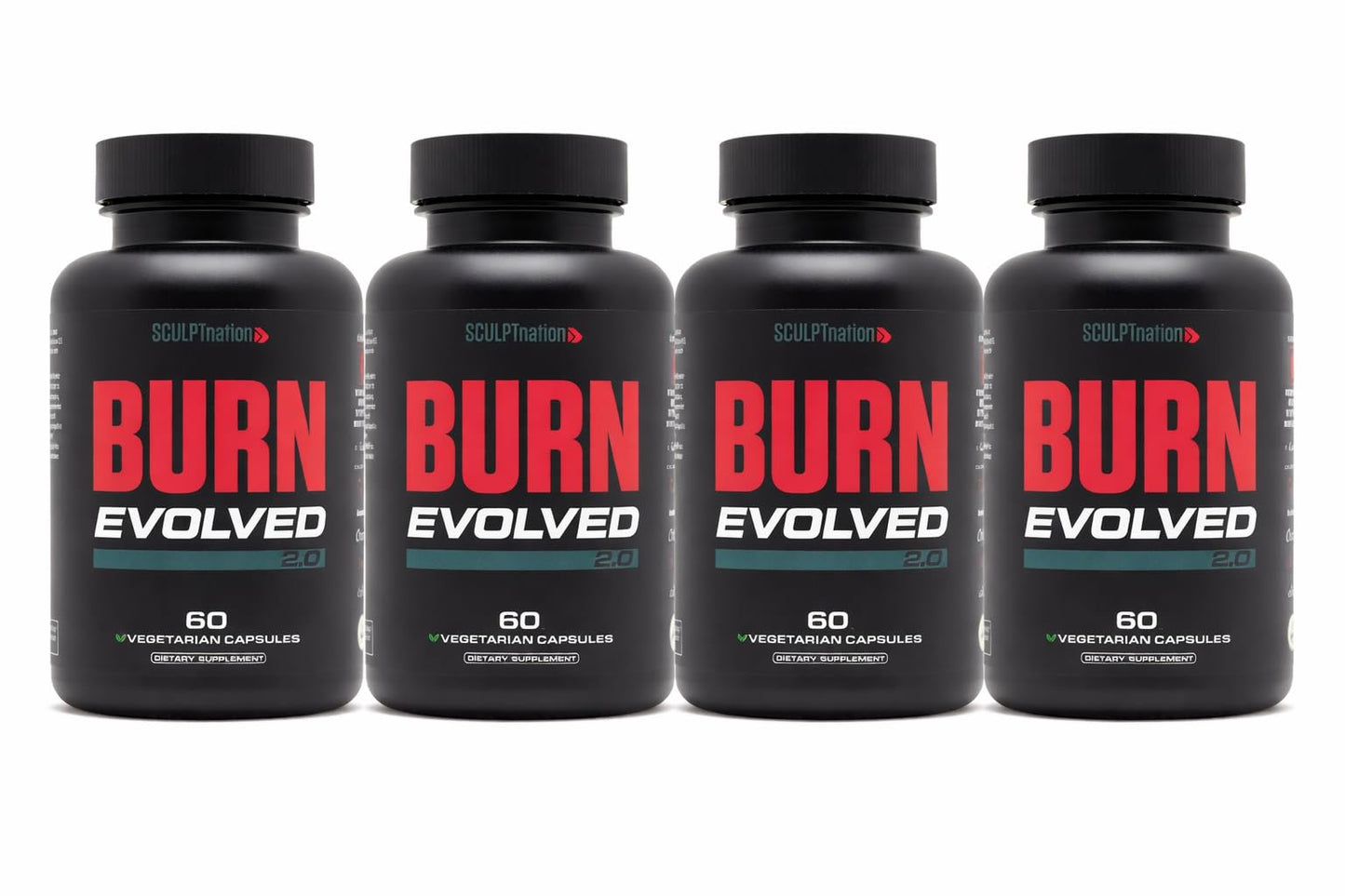 Sculpt Nation Burn Day for Men Metabolism Booster Capsules, 60 Capsules (Pack of 4)