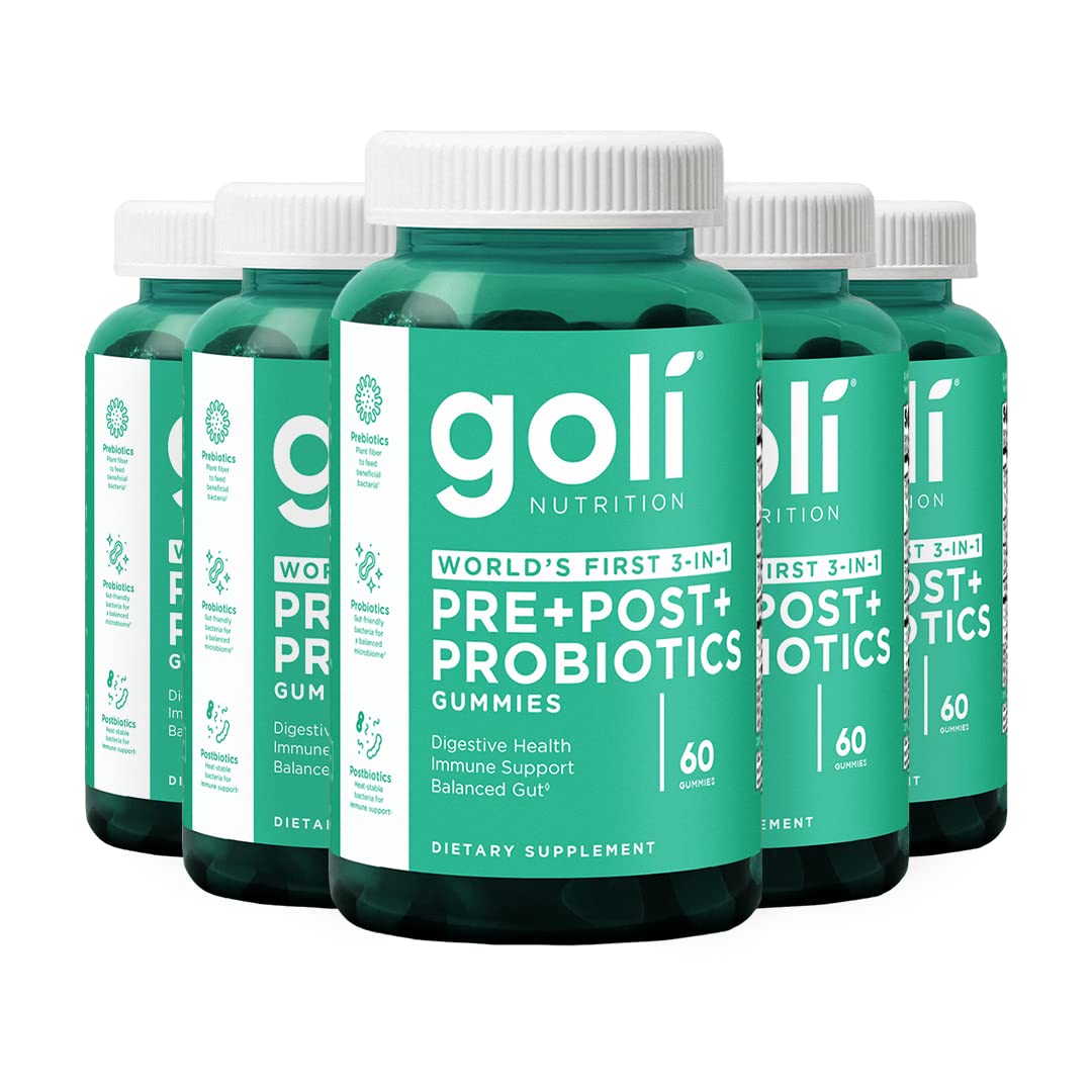 Goli Pre Pro Postbiotic Gummies 300 Count