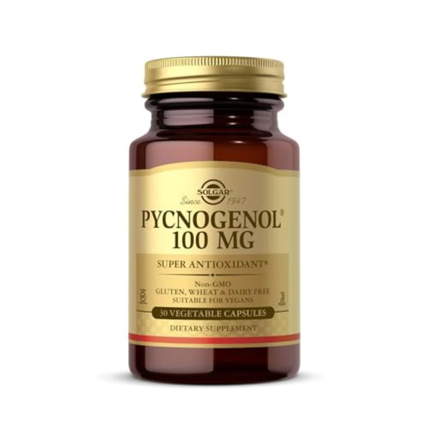 Solgar Pycnogenol 100 mg Capsules, 30 Count