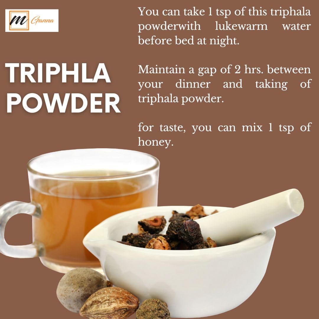 mGanna 100% Natural Triphala Powder for Skin Care, 8.01 Ounce
