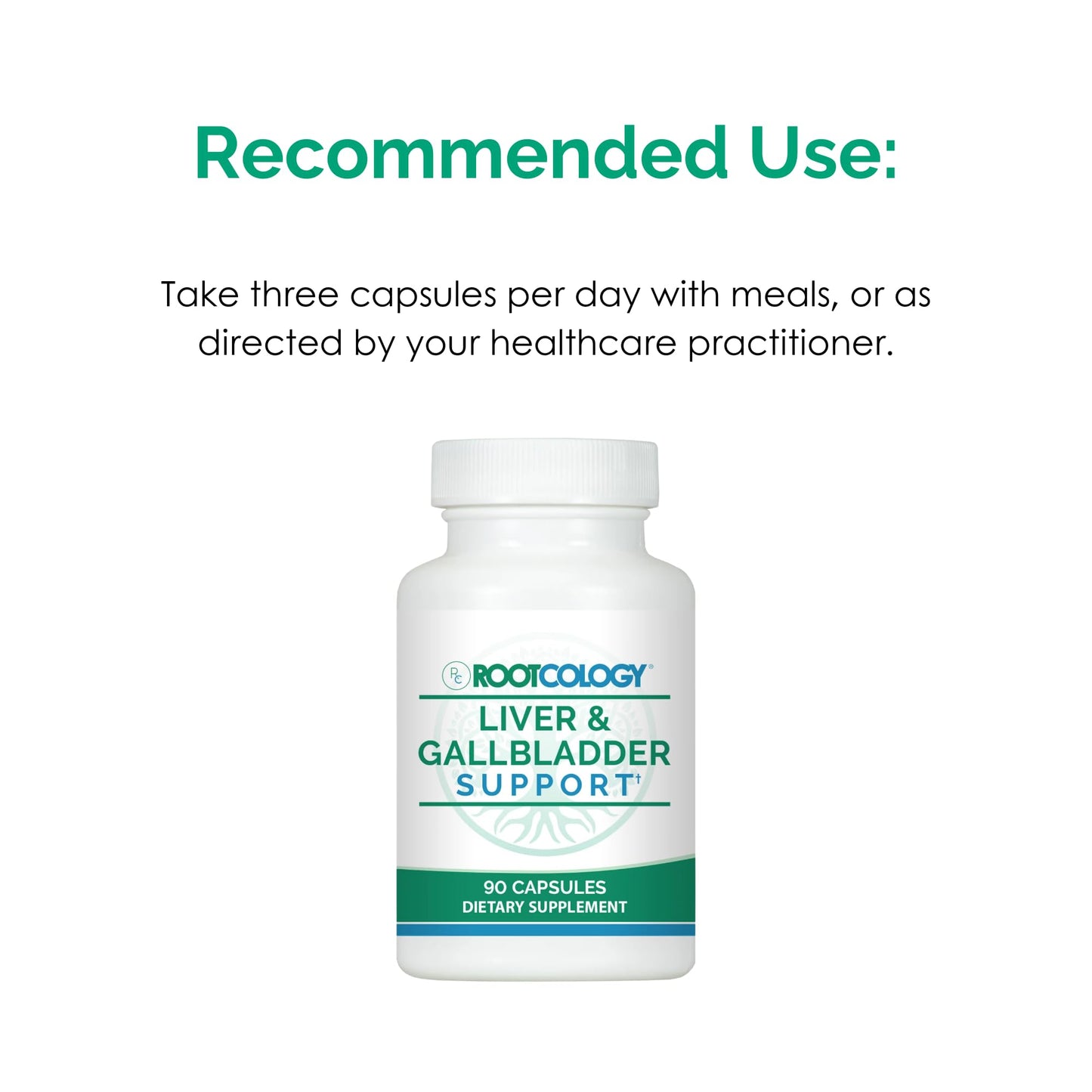 Rootcology Liver & Gallbladder Support with Milk Thistle, Artichoke Leaf & Beet Capsule, 90 Count