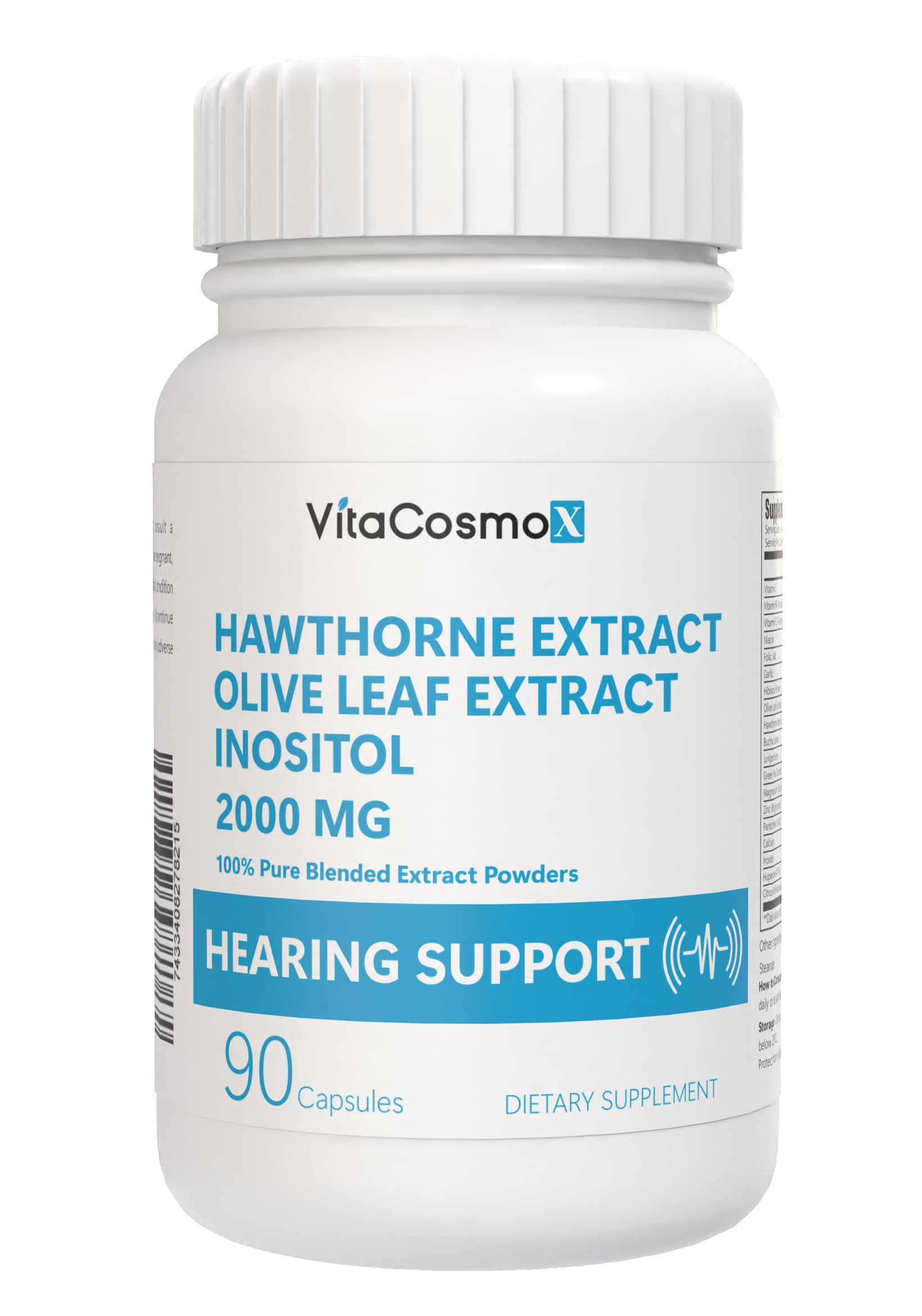 VitaCosmoX Hearing Support Supplement Capsule, 90 Capsules
